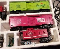 Lionel Coca Cola Diesel Switcher 1974 Ensemble de train complet et de voies en calibre 027 OBX