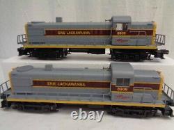 Lionel Erie Lackawanna Freight Set Avec 2 Diesel Rs-3 Engine 6-11726 O Gauge Train