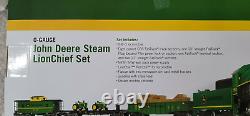 Lionel John Deere 0-8-0 Steam Lionchief Train Set Nib & Factory Scellé 6-83286