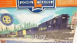 Lionel O Scale Alaska Railroad Diesel Train Set Avec Contrôleur De Voie 6-11972 Nouveau