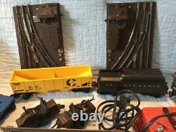 Lionel Railroad 027 Scale Testé Train Setengine, Voitures, Caboose, Voie, Transformateur