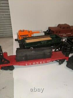 Lionel Train Set Avec Engine #224 Avec Chariots Et Boîtier