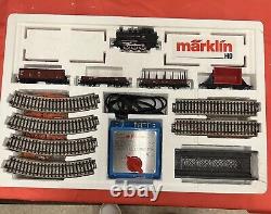 Marklin 2907 Ensemble de démarrage de train à l'échelle Ho avec boîte de rails #5191
