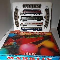 Marklin 3122 Spur Ho Scale Express Train Avec Jeu De Voie Ovale Ex/box. Allemagne