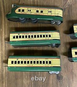 Marx M10000 Union Pacific Electric Streamliner Train Set Green And Cream Track