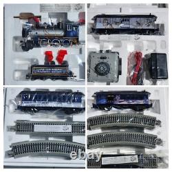 NOUVEAU Set de Train HO Silver Moon Express Locomotive Wolf Tender 3 Voitures Contrôleur de Piste