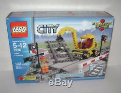 Nouveau 7936 Lego City Train Tracks Passage À Niveau Limited Ed Toy Building A Retiré