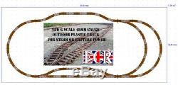Nouveau G Scale Rc Loco, Coach & Track, Starter Set 45mm Calibre Jardin De Chemin De Fer Train
