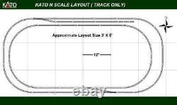 Nouvelle Échelle Kato N 3' X 6' Unitrack Track Track Set (track Seulement)