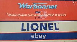 O Jauge Lionel 6-11929 Atsf Warbonnet Train Set 3-rail Diesel Passenger Track