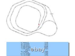 PACK DE VOIES COMPLETES À DISTANCE LIONEL FASTRACK GO TWO JOHNS POUR TRAIN DE CHEMIN DE FER O GAUGE