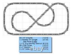 PACK DE VOIES DE TRAIN LIONEL LIONCHIEF DELUXE pour le plan de 5x10 pieds avec le FASTRACK nouvellement installé