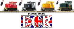 Piko G Scale 45mm Gauge Rc 2.4ghz Loco & Track Set Radio Remote Contrôle Train