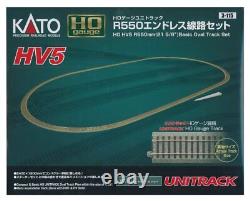 Produits de trains miniatures Kato USA HV5 UNITRACK Ensemble de voie ovale de base R550mm 21 5/8