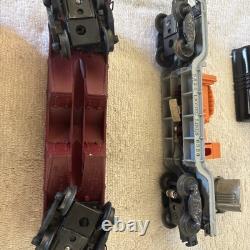 RARE - Ensemble complet de trains vintage Lionel. 13 rails, 5 wagons, locomotive 6220. Années 1950.