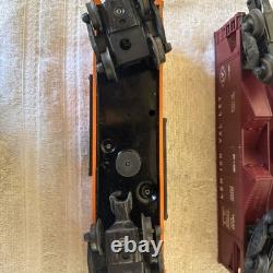 RARE - Ensemble complet de trains vintage Lionel. 13 rails, 5 wagons, locomotive 6220. Années 1950.