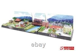Rokuhan Z-Scale Mini-Layout Paysage Japon Ensemble de Train Diorama Bâtiments Voies