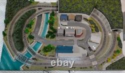 Set de Base de Diorama Tokyo Marui PRO Z Gauge Complet de Piste de Train Modélisé Usagé