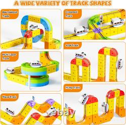 Set de Train Électrique Amélioré, Piste Infini 3D avec Pistes Flexibles pour Enfants, Cub