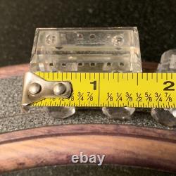 Set de Train en Cristal Swarovski 5 Figurines de Voiture avec Piste en Bois 6 pièces Pristine