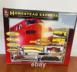 Set de train HO Homestead Express Life Like Trains avec locomotive diesel Santa Fe, neuf en boîte