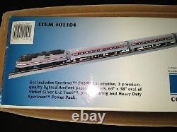 Système de voie Bachmann E-Z Patriot Amtrak Silver Series Train électrique à l'échelle HO