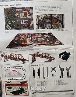 TYCO TRAIN ÉLECTRIQUE Ensemble de train Santa Fe accessoires de piste pièces 1985 D'occasion