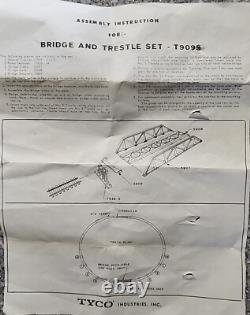 TYCO TRAIN ÉLECTRIQUE Ensemble de train Santa Fe accessoires de piste pièces 1985 D'occasion