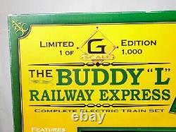 The Buddy L Railway Express Train Set Ltd Ed. De 1000 #9 Échelle De La Locomotive G Nouveau