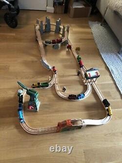 Thomas Train De Chemin De Fer En Bois Rollercoaster Mountain Spiral Track & Train Set Lot