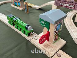 Thomas et ses amis Chemin de fer en bois 60e anniversaire Ensemble de trains Lot A Piste en or