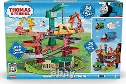 Thomas et ses amis Ensemble de pistes à plusieurs niveaux Trains et grues Super tour avec Thomas