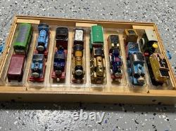Thomas et ses amis : Mallette de rangement pour voie de train en bois + 17 trains