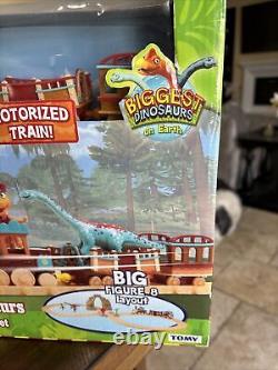 Train de dinosaures Aventure de pistes de dinosaures Train motorisé Pbs Kids Tomy Nouveau