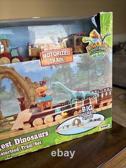 Train de dinosaures Aventure de pistes de dinosaures Train motorisé Pbs Kids Tomy Nouveau