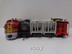 Train de marchandises Kato N Scale F7 AT&SF Santa Fe + lot de set de démarrage Bachmann EZ Track