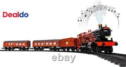Train jouet Hogwarts Express fonctionnant sur batterie avec Bluetooth, locomotive, wagon