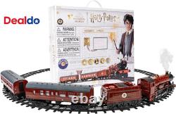 Train jouet Hogwarts Express fonctionnant sur batterie avec Bluetooth, locomotive, wagon