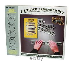 Trains SnapFit EZ TRACK LAYOUT EXPANDER SET RAIL EN ARGENT NICKEL AVEC ROUTE GRIS