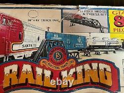 Très Rare! New Vintage Bachmann Train Set Rail King 85 Pièces Set