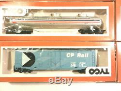 Tyco Ho Train Lot Moteur 7 Wagons De Marchandises Transformateur Tracks Accessoires 1974