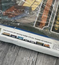 VTG Bachmann HO EZ TRACK TRAIN EMPIRE BUILDER JUMBO ENSEMBLE COMPLET 6 Voitures 97318