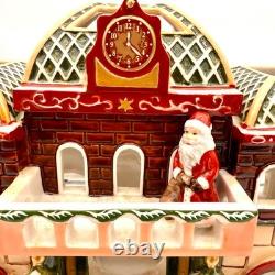 Villeroy & Boch Village de Jouets - Ensemble de Piste de Gare de Noël en Porcelaine Santa