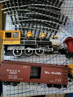 Vintage Bachmann G-scale Big Hauler #177 Train Avec Pièces De Voie / Réparation