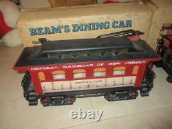 Vintage Jim Beam Decanter Train Set Locomotive + 5 Trains Pas De Voies