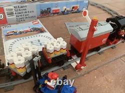 Vintage Lego 7722 Train De Fret Vapeur Avec Boîte À Chenilles + Instructions Près De Complet