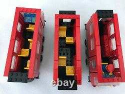 Vintage Lego 7725 12v Ensemble De Trains De Voyageurs Électriques Fonctionnant Avec Une Piste Supplémentaire