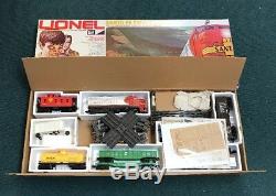 Vintage Lionel Santa Fe Double Diesel Train Complete W & Track Boîte Originale