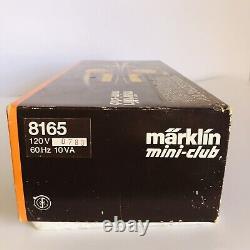 Vintage Marklin 8165 Mini Club Z Gauge Moteur De Démarrage De Train, 2 Voitures, Piste