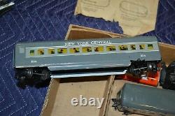 Vtg Marx Stream Line Electric Train Set Box Les Wagons-moteurs Non Testés #35250